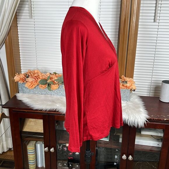 Jones New York Pintuck Jersey Top Size L NWT - Picture 3 of 8